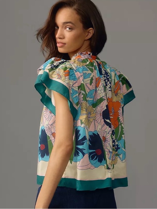 Birds Of Paradise Tops - Trovata Birds of Paradise xs clover blouse